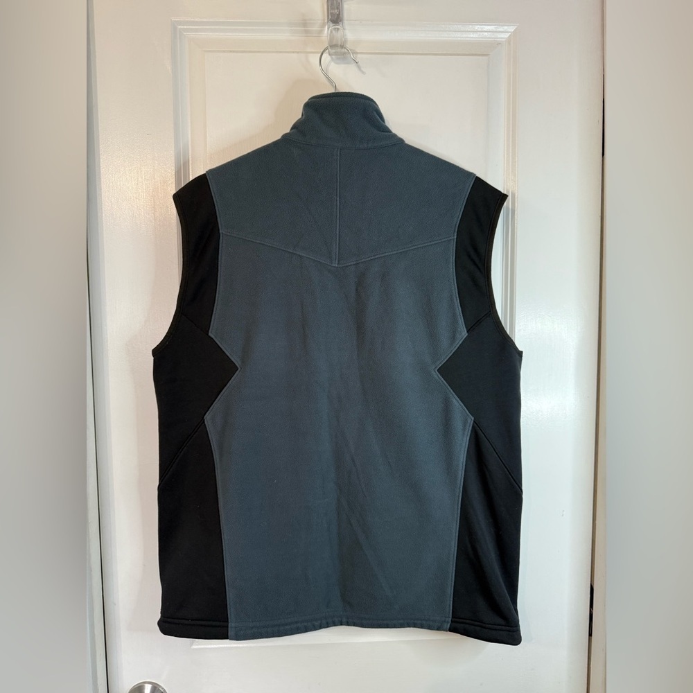 REI Men’s Polartec Gray & Black Zip-Up Hiking Outdoor Vest - Size Large - Picture 3 of 5